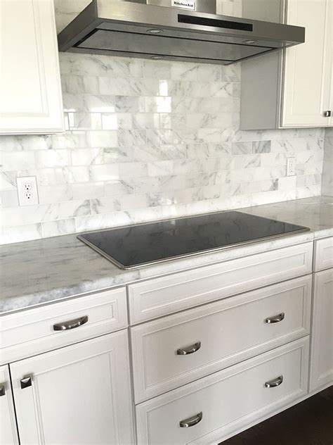 20++ Marble Subway Tile Backsplash Kitchen - PIMPHOMEE