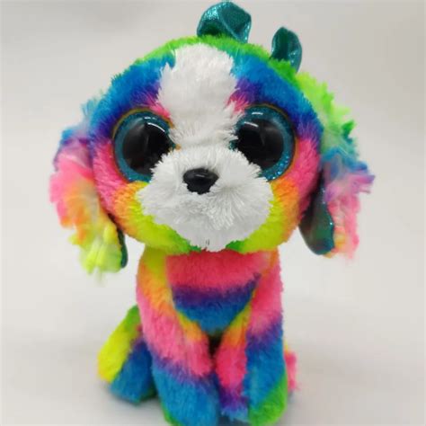 Aliexpress.com : Buy TY BEANIE BOOS 15CM 6inch LOLA Dog colorful dog Plush Toys Stuffed animals ...