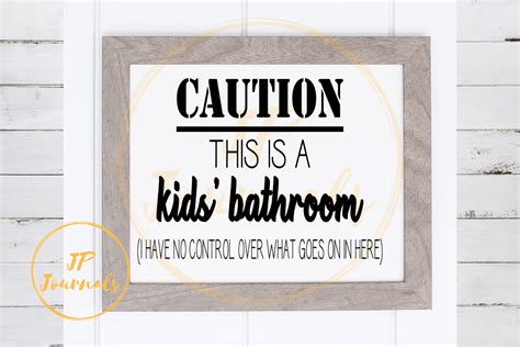 Kids Restroom Signs Clipart