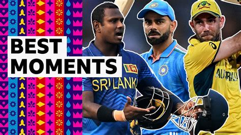 ICC Cricket World Cup 2023 best moments, featuring India's Virat Kohli, Australia's Glenn ...