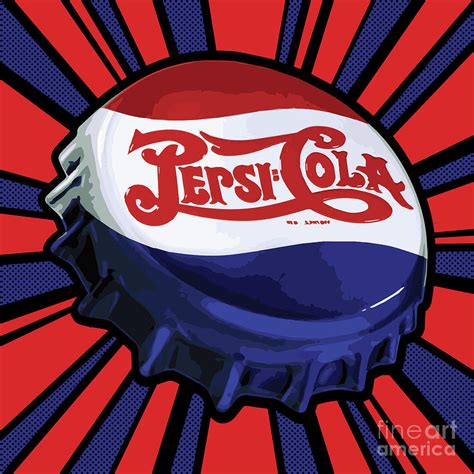 Vintage Pepsi Cola Bottle Caps 01 Digital Art by Bobbi Freelance