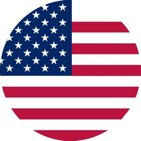 5in x 5in Circular American Flag Sticker Vinyl Flags Car Bumper Stickers | American flag sticker ...