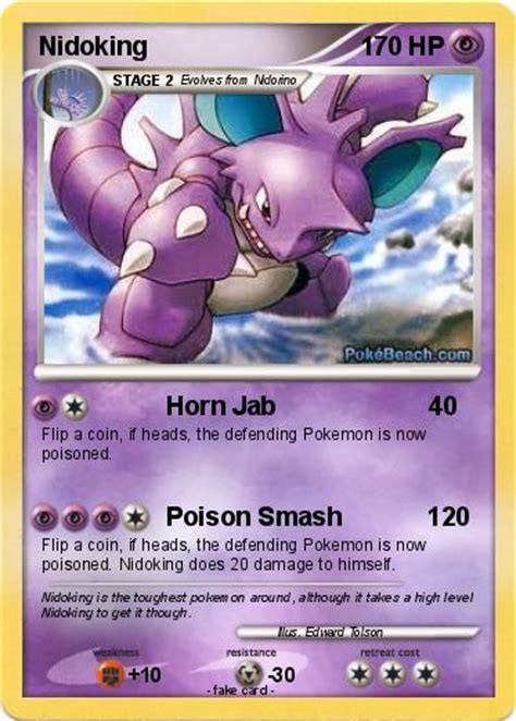 Pokémon Nidoking 120 120 - Horn Jab - My Pokemon Card