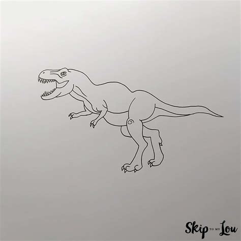 Easy Dinosaur Drawings For Kids