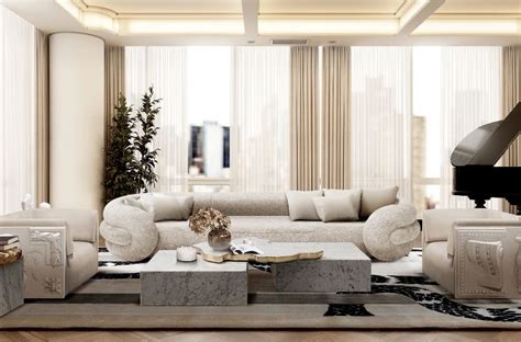 Luxury Contemporary Interior Design Living Room | Baci Living Room