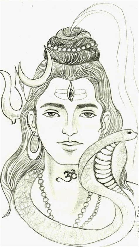 lord Shiva in 2023 | Shiva sketch, Shiva art, Art drawings sketches simple