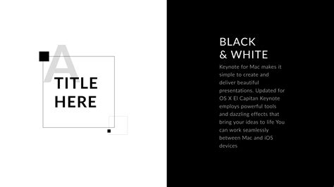 Powerpoint Template Design Black And White