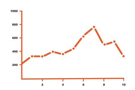 Trend up Line graph growth progress Detail infographic Chart diagram. Suitable for Business data ...