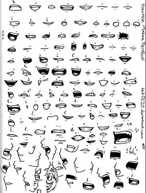 Many Mouths by Kouri-n on DeviantArt | Drawing cartoon characters sketches, Mouth drawing, Lips ...