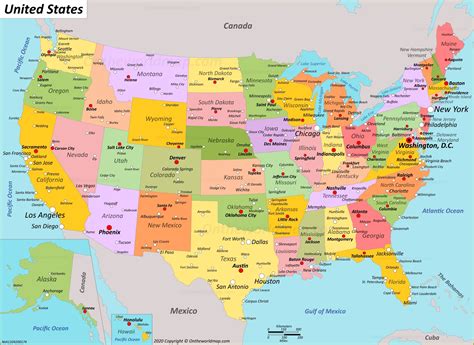 Map Of Usa With States And Cities Riset 42588 | The Best Porn Website