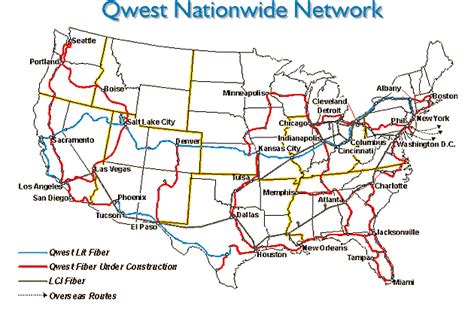 Internet Backbone Map | Color 2018