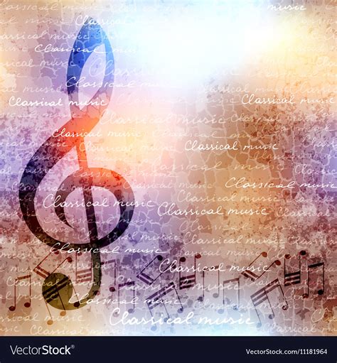 Classical music background Royalty Free Vector Image