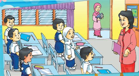 Gambar Ilustrasi Kegiatan Di Sekolah Kartun | Hilustrasi