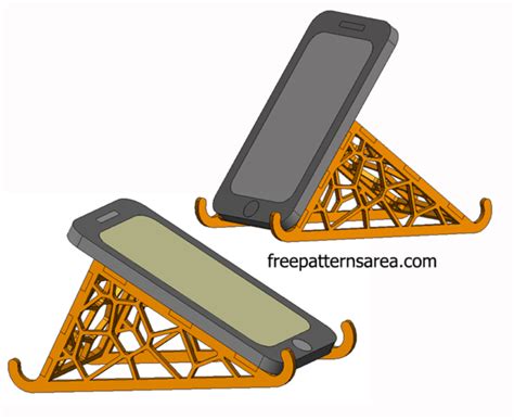 Free Laser Cut Phone Stand Template - FreePatternsArea