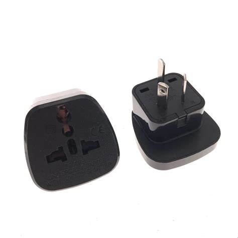 2018 black 3pin AU Australia New Zealand Power Converter Electric Plug power Socket Adapter US ...