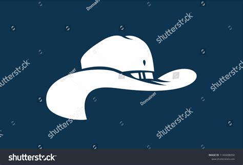 Cowboy Hat Silhouette On Black Background Stock Vector (Royalty Free) 1140408050 | Shutterstock