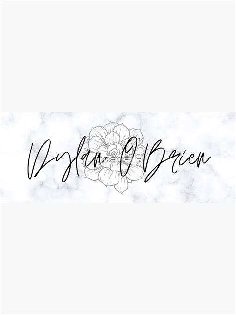 "Dylan O'Brien cursive name" Sticker for Sale by nparis19 | Redbubble