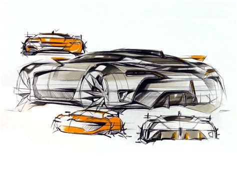 Industrial Design Sketches Car