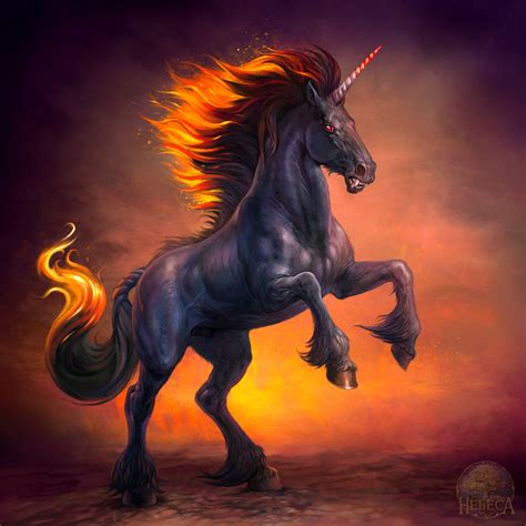 ArtStation - Unicorn, Julax Art | Mythical creatures art, Magical horses, Fire horse