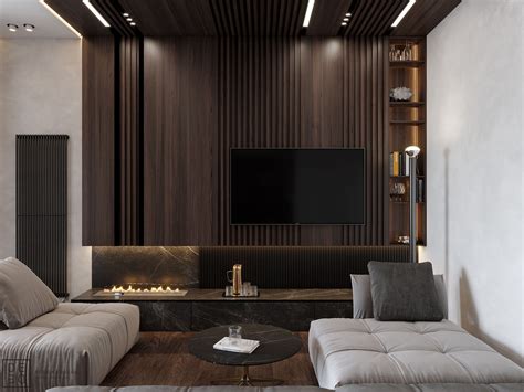 DE&DE/Wooden luxury on Behance Apartment Interior, Interior Walls, Luxury Interior, House ...