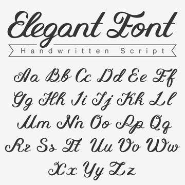 Capital Letters In Cursive Chart