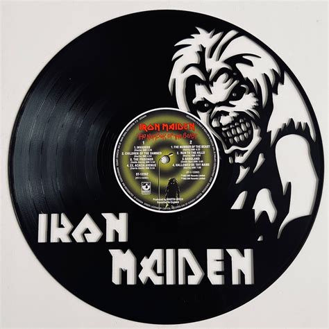 Iron Maiden Vinyl Record Art - Etsy