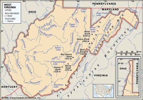 West Virginia: mountains -- Kids Encyclopedia | Children's Homework Help | Kids Online ...