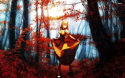 Red Nature Anime Wallpapers - Wallpaper Cave