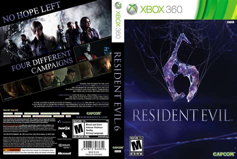 Resident Evil 6 - XBOX 360 Game Covers - Resident Evil 6 DVD NTSC Custom f1 :: DVD Covers