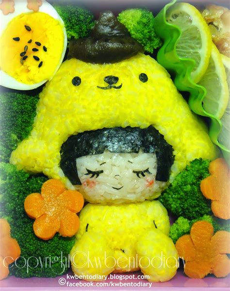 Karenwee's Bento Diary: Bento2014#Jun19~PomPomPurin Costume Girl