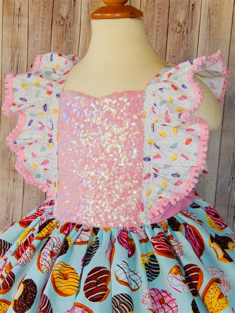 Donut Dress Girls Donut Dress Donuts Outfit Donut Dress - Etsy