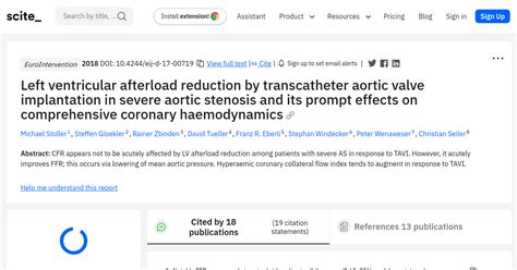 Left ventricular afterload reduction by transcatheter aortic valve implantation in severe aortic ...