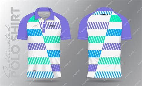 Premium Vector | Sublimation polo shirt mockup template design