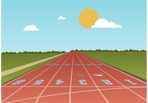 Free Running Track Vector 87435 Vector Art at Vecteezy