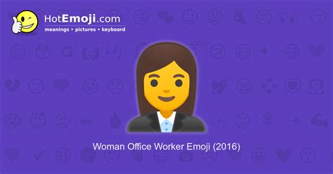 👩‍💼 Woman Office Worker Emoji Meaning with Pictures: from A to Z