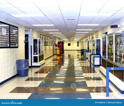 High School Hallway Royalty Free Stock Photo - Image: 5348205