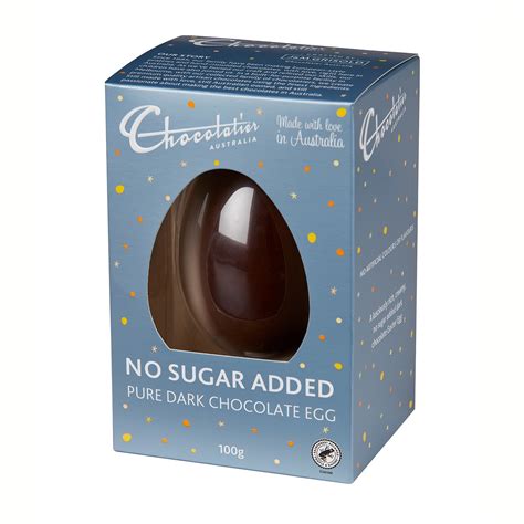 No Sugar Added Dark Chocolate Egg — Chocolatier Australia