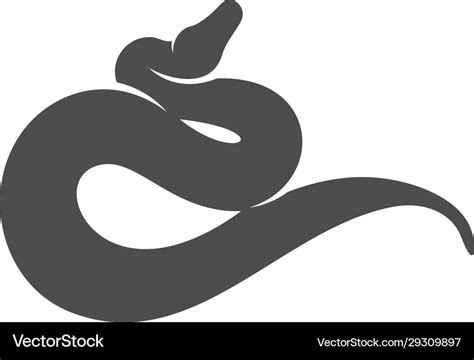 Python snake logo animal graphic design Royalty Free Vector