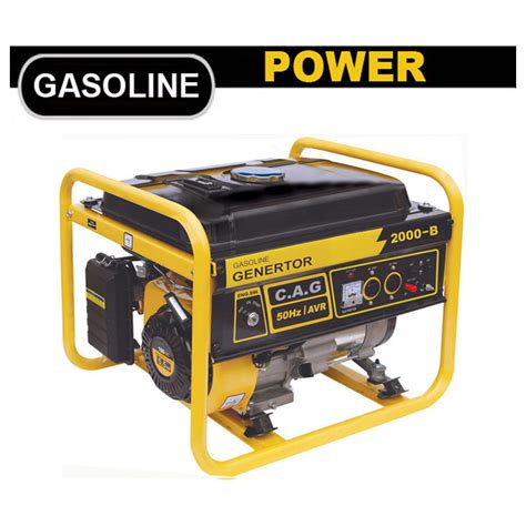 1500 Watt Generator Single Phase 5.5HP Air Cooled 4-Stroke Gasoline/Petrol Engine Generator ...