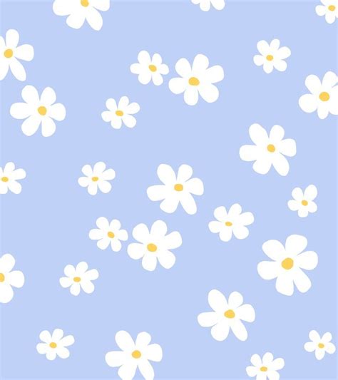 Blue Daisy Pattern | Light purple wallpaper, Purple flowers wallpaper, Purple aesthetic background