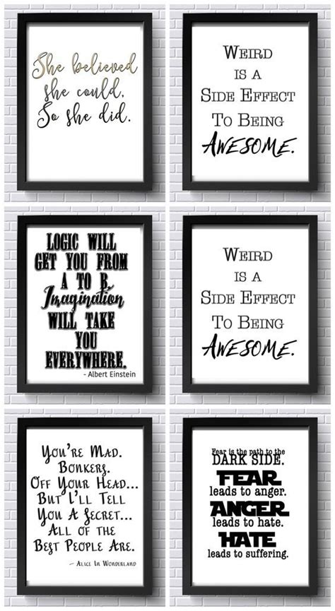 Free Inspirational Printables! Free Office Printables! | Printable wall ...