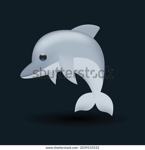 Dolphin Vector Emoji Illustration Isolated On Stock Vector (Royalty Free) 2039533532 | Shutterstock