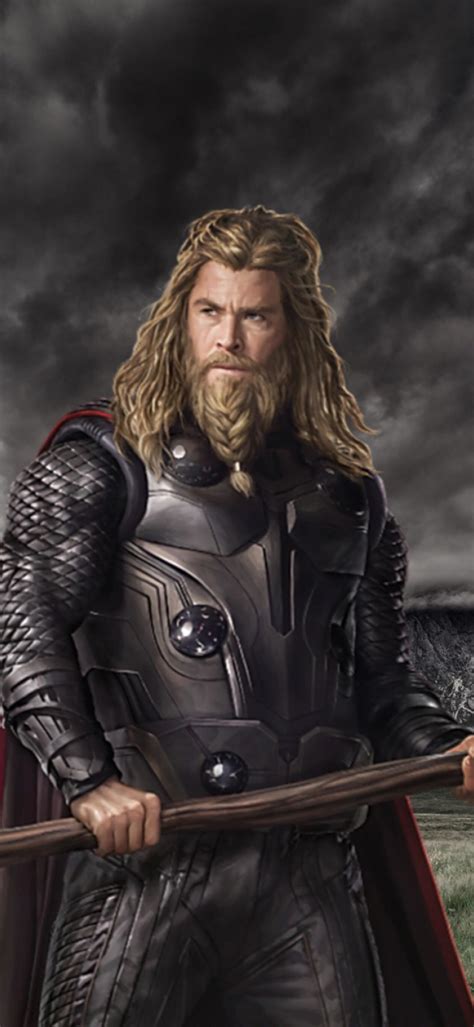 720x1560 Resolution Chris Hemsworth As Thor In Endgame 720x1560 Resolution Wallpaper ...