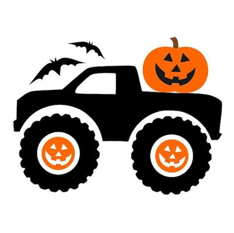 Halloween Monster Truck SVG Pumpkin SVG Jackolantern SVG - Etsy UK