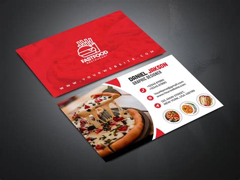 Food Business Cards Templates Free