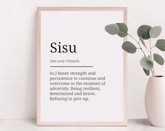 Sisu Quotes - Etsy UK