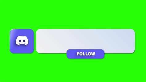 Animated Discord Lower Third Banner with follow Green Screen 10752115 Stock Video at Vecteezy