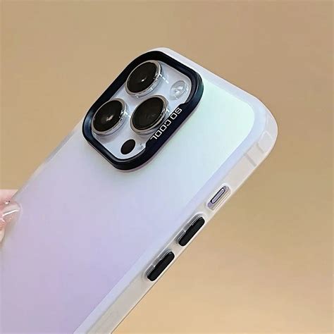 Buy Frosted Solid Colour Shockproof Case for iPhone 15 Pro Max - White