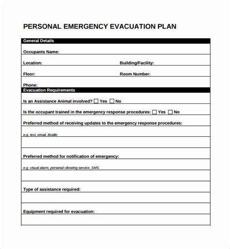 Emergency Evacuation Plan Template Lovely 10 Evacuation Plan Templates | Emergency evacuation ...