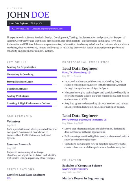 Artificial Intelligence Resume Examples 2020 | CraftmyCV